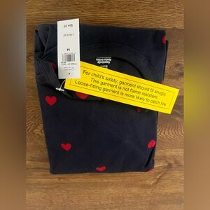 Gap kids 2 piece heart pajama set size 14 BNWT